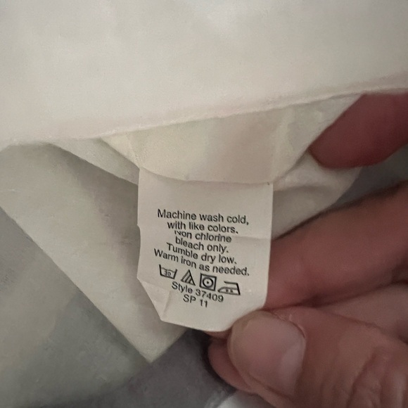 J. Crew Grey and White Asymmetrical Cotton Sundress - Size 8 - Picture 4 of 6